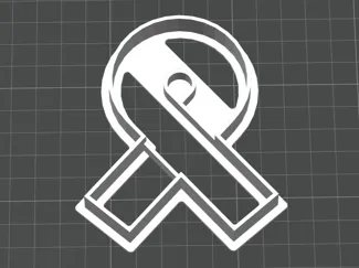 Cancer Ribbon Cookie Cutter