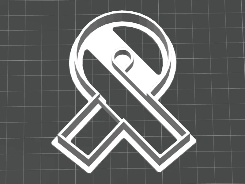 Cancer Ribbon Cookie Cutter