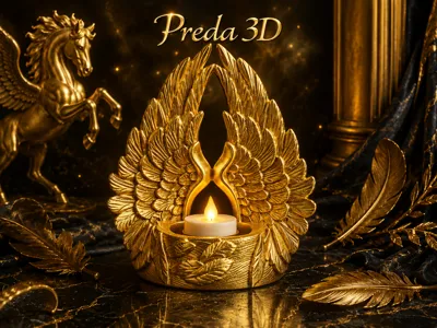 Pegasus 4 cm LED candle holder