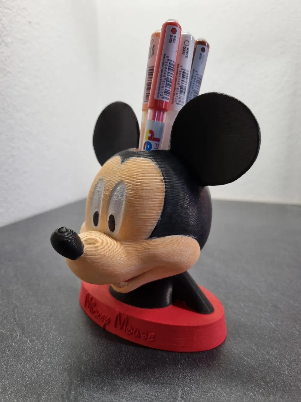 Mickey Mouse pencil holder Remixed by radekrac MakerWorld
