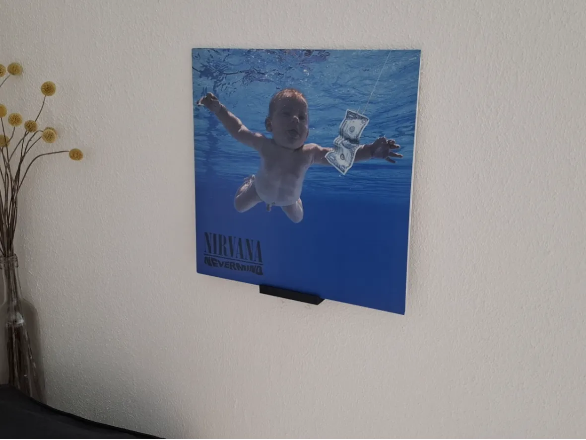 Support mural pour pochette de vinyle