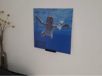 Vinyl record album cover wallholder