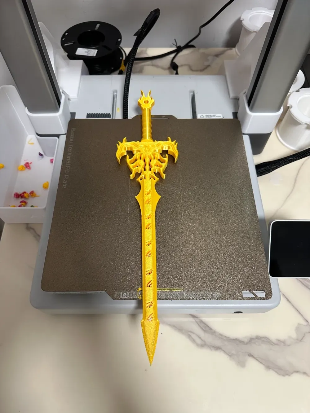 Golden Magic Sword (Length 370mm) by 创意 3D - MakerWorld