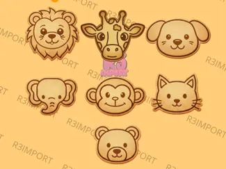 Animal cookie cutters