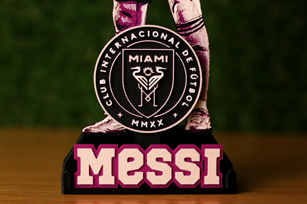 Lionel Messi - Inter Miami - Football Icons #019 - Free 3D Print Model ...