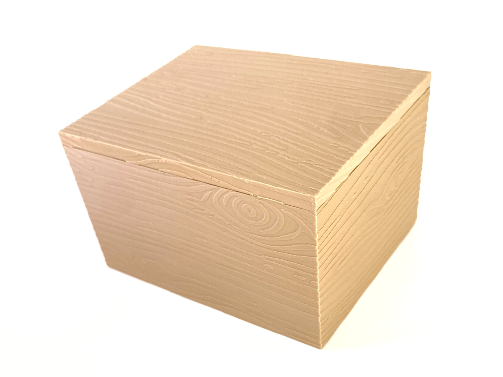 Wood Textured Box (5in × 4in × 3in)