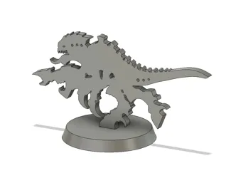 2D proxy tyranid termagant model