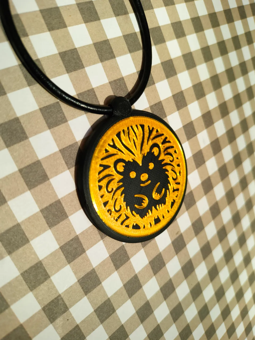 pendant hedgehog and earrings -"Forest Whispers" view 2
