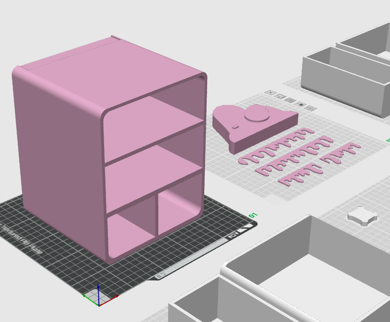 Miniatura 6 do modelo 3D 美乐蒂大容量收纳盒