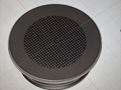 Threaded Fan + Nut for Small Animal Cage
