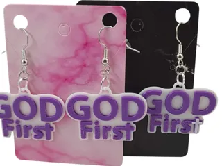 God First Earrings