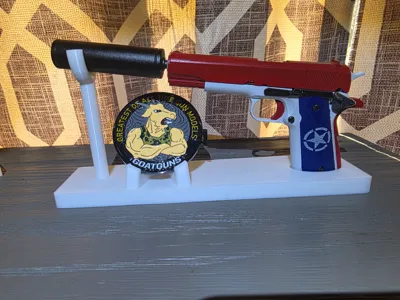 Goat gun 1911 with silencer Display stand
