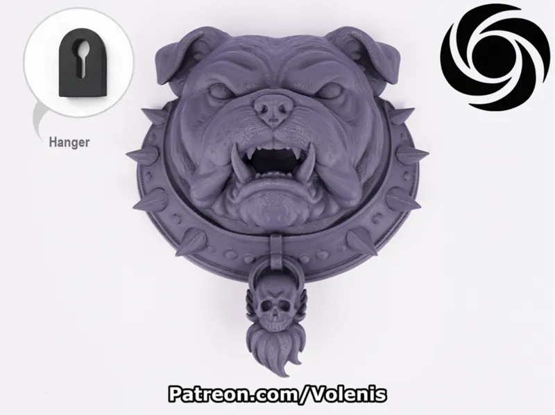 Bulldog Head Wall Decor