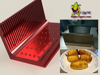 Hasselback potato slicer jig