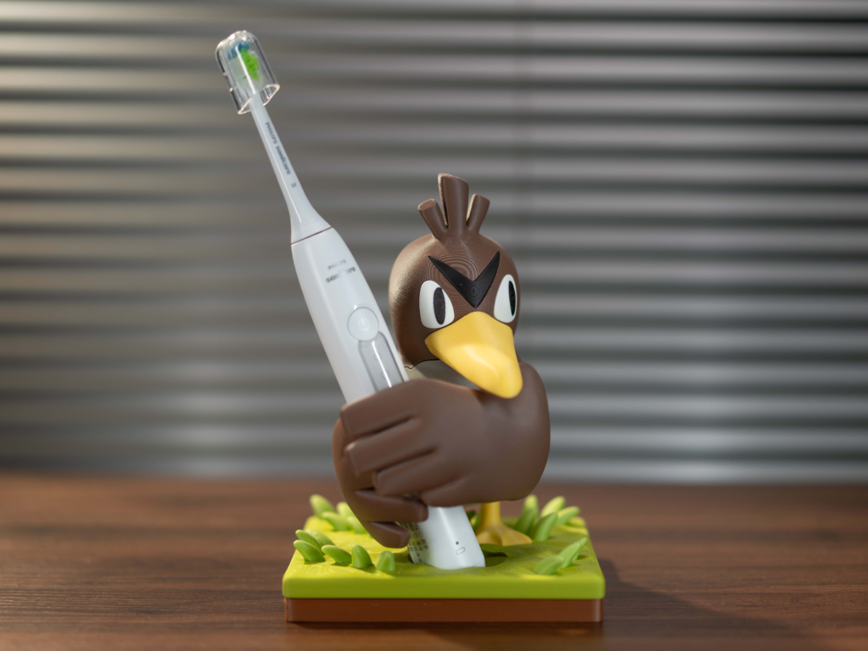 083大葱鸭Farfetch'd牙刷收纳底座