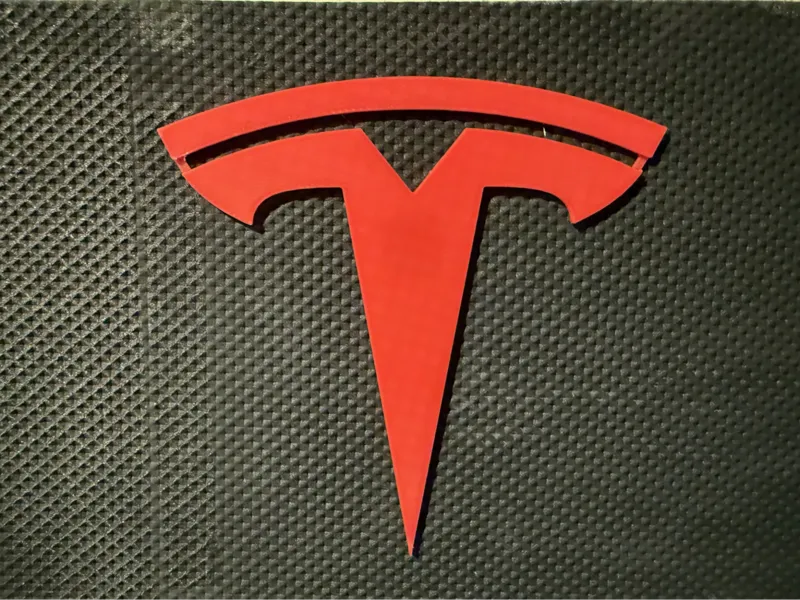 Scritta TESLA da muro per garage o posto macchina