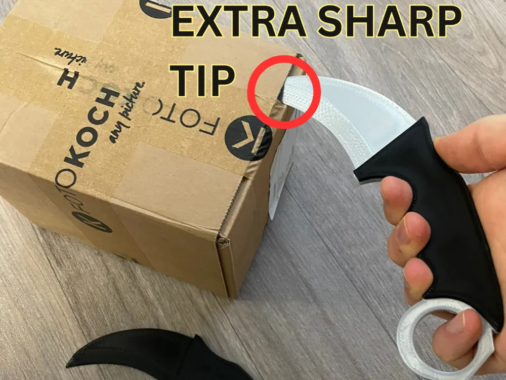 Box Letter Cardbord opener Karambit Knife Cutter - Free 3D Print Model ...