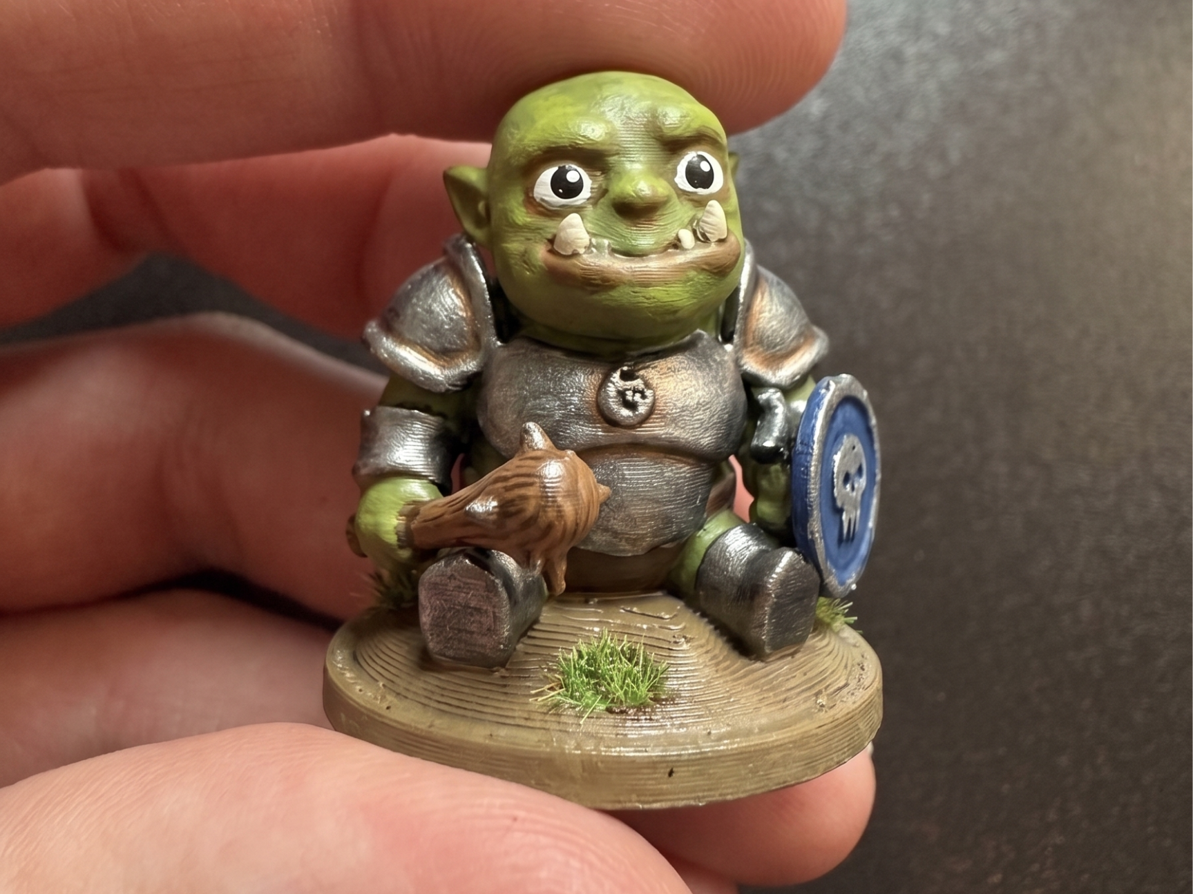 Chibi Orc Warrior–Tiny Terror (Kawaii DnD Series)