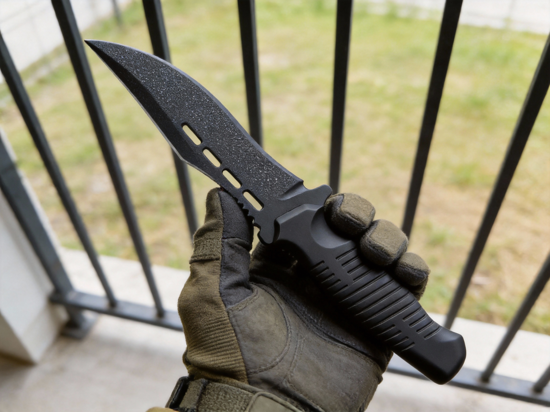 Curved Edge Enemy-Eater Tactical Dagger