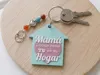 Mom home keychain
