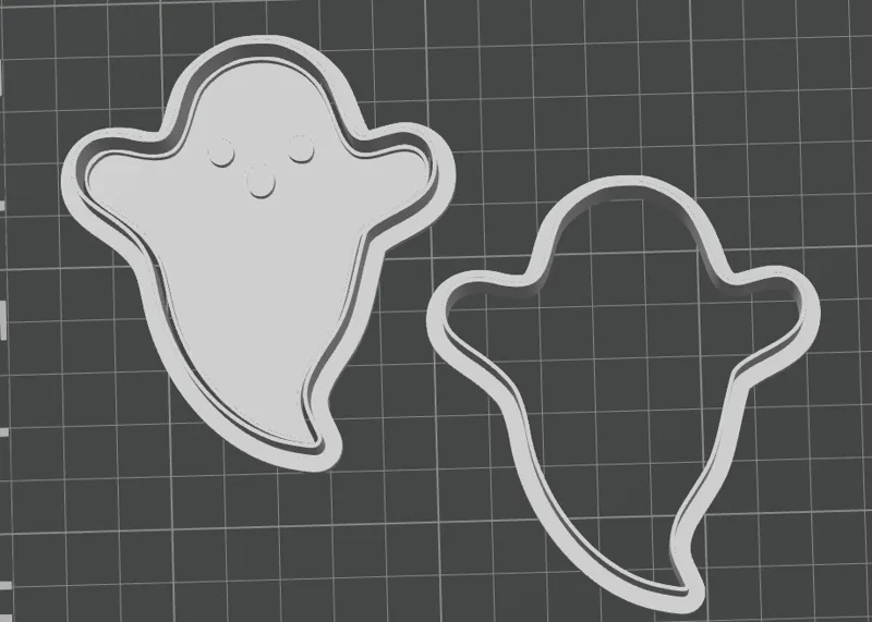 Ghost Cookie Cutter - Ver D