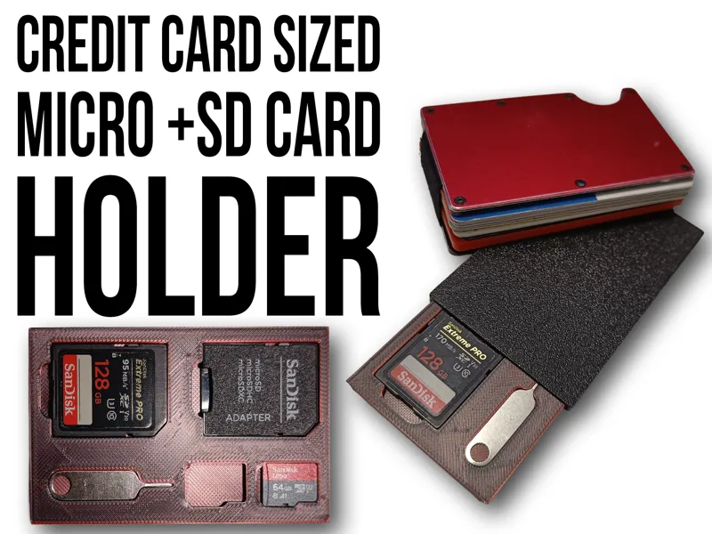 SD Card Credit Card (+ Micro Sd + Sim eject tool)