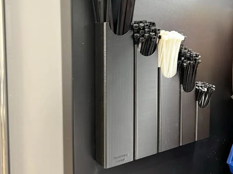 Ziptie holder/organizer with magnets / screw