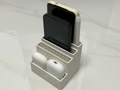 Mobile Phone and Earbud Case Storage Stand Multi-Device Dock Stand