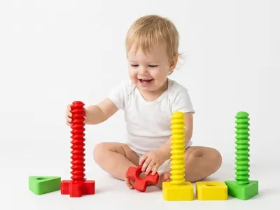 Montessori Shape Nuts & Bolts Toys for Toddlers