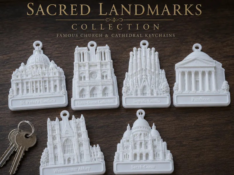 Church Keychains (Sacred Landmark Collection)