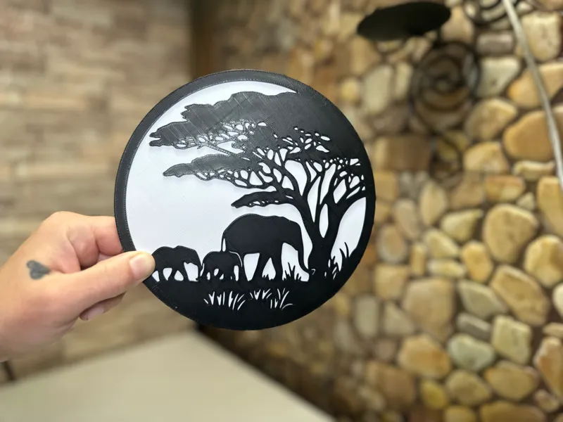 Elephant Wall Art - Clean Nature Design