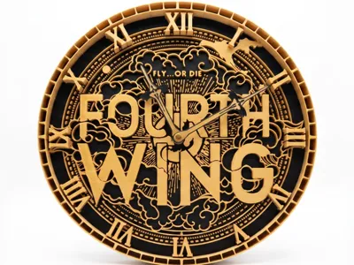 Fourth Wing inspired wall clock