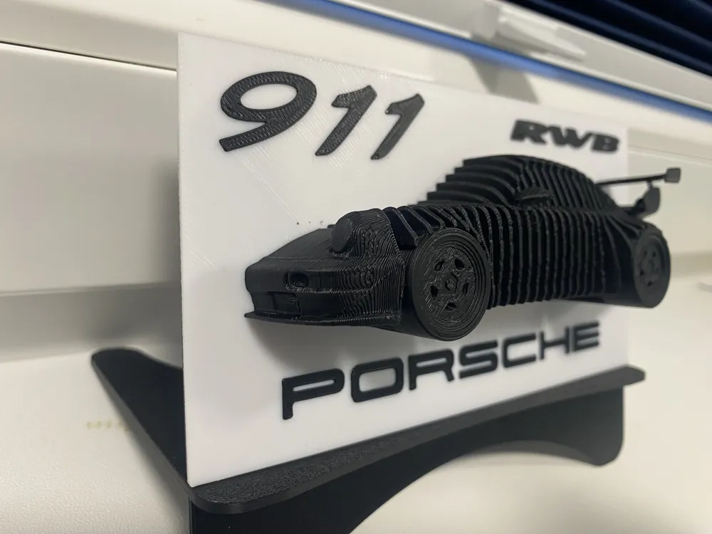 Porsche 911 RWB Layered Model - Free 3D Print Model - MakerWorld