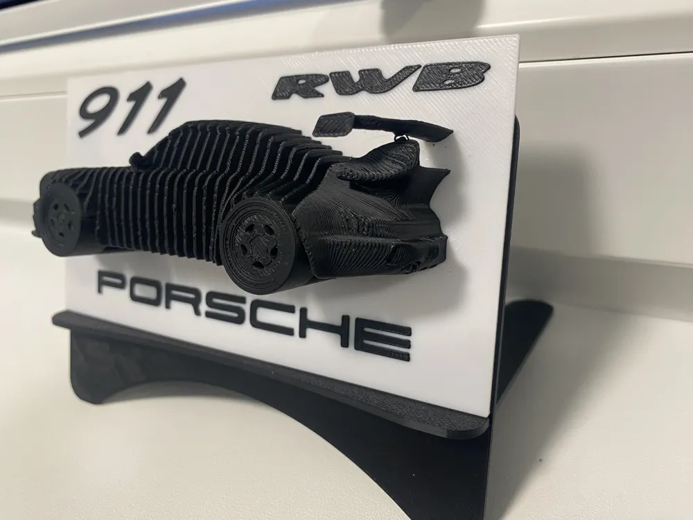 Porsche 911 RWB Layered Model - Free 3D Print Model - MakerWorld
