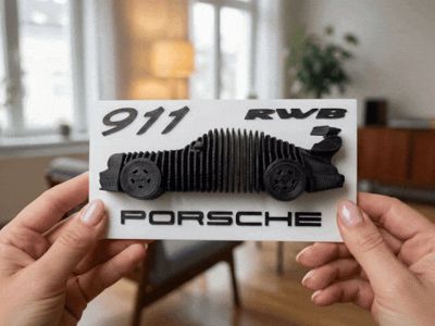 Porsche 911 RWB Layered Model - Free 3D Print Model - MakerWorld
