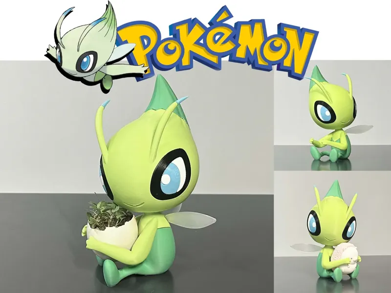 宝可梦时拉比雪拉比(Celebi),蛋盆栽、摆件,无需AMS