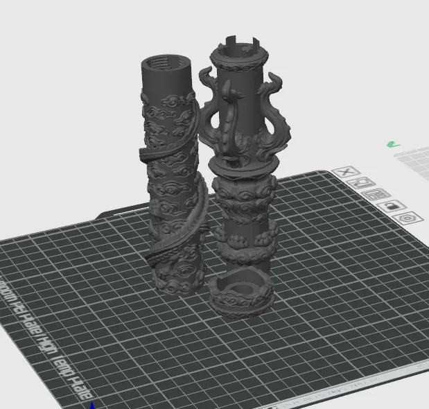 Miniatura 3 do modelo 3D 金箍棒PVC20版（PETG，PLA Basic，PLA Silk）不同材料不同配置