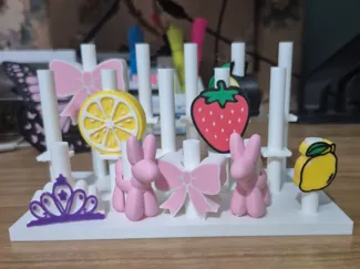 Straw topper display for 8mm 