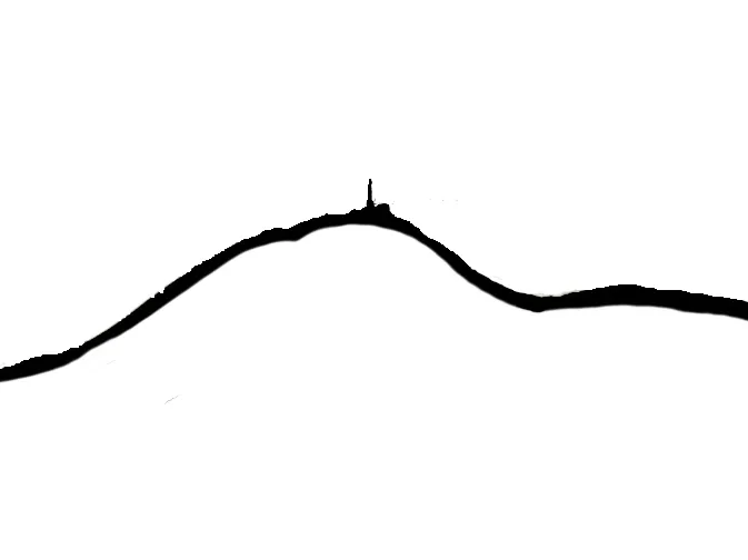 Skyline de la chaîne des Puys, Auvergne, France