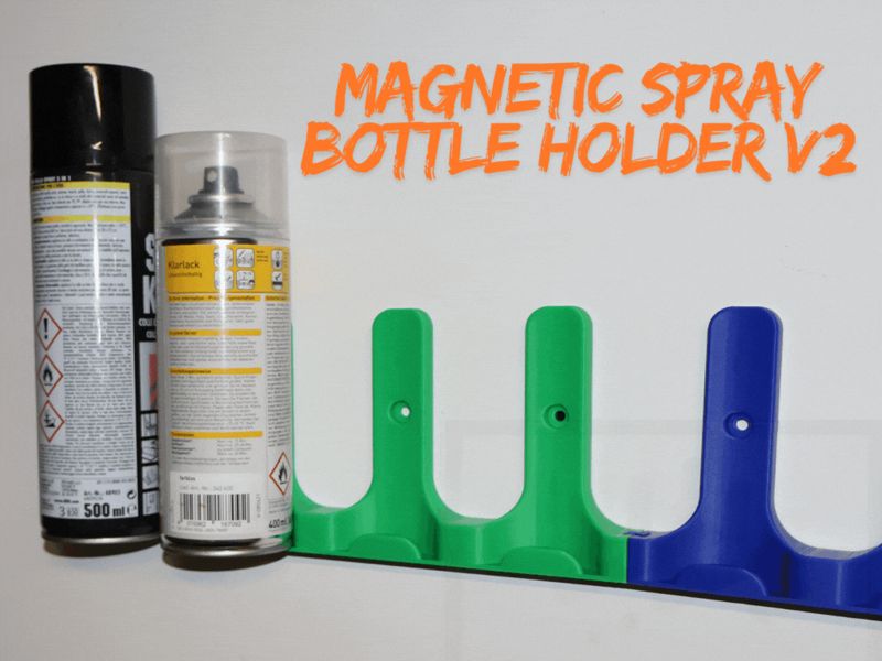 Magnetic Spray Bottle Holder V2