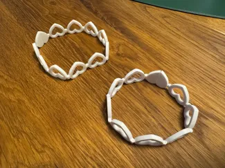 Articulated Heart Valentine Bracelet