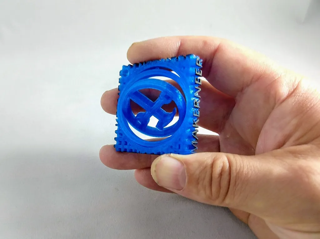 Porte-clés gyroscope marteau et clé à molette