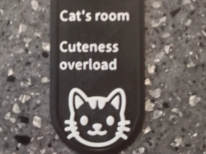 cats room door hanger