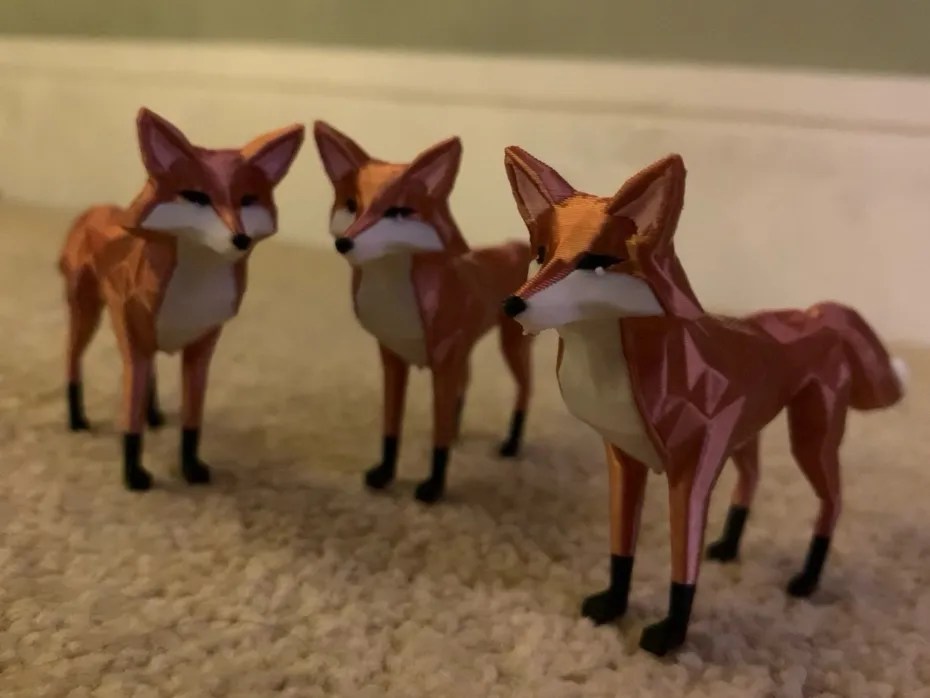 Fox Low Poly - Free 3D Print Model - MakerWorld