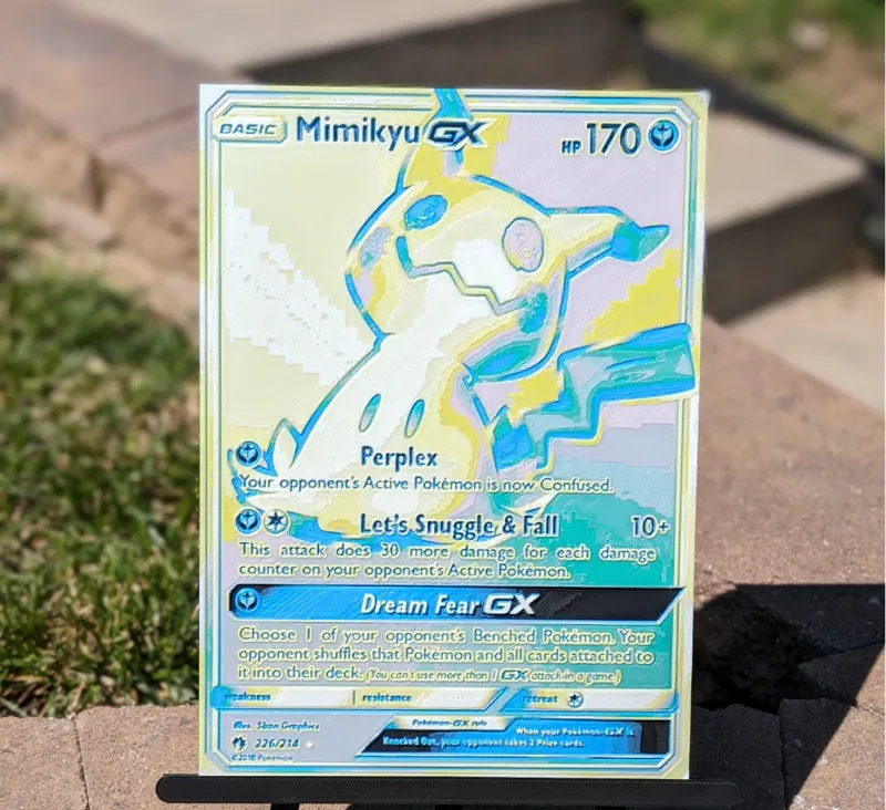 Mimikyu Oversized Pokemon Card (Hueforge)