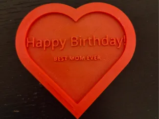 Birthday Mom Heart