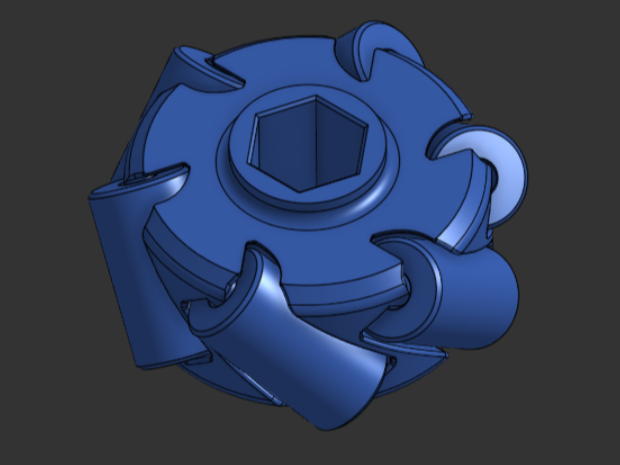 FRC 2" Vectored Wheel (Print In Place)