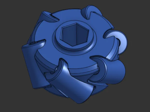 FRC 2" Vectored Wheel (Print In Place)