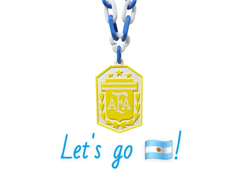 Argentina Oversized Necklace, Pendent, Chain
