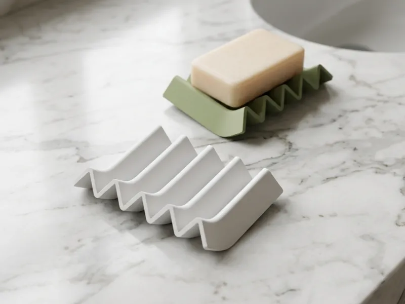 Wavy Soap Dish / self draining design